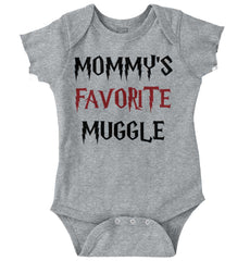 Mommy's Favorite Muggle Romper Bodysuit-Direct To Garment Print-Brisco Baby