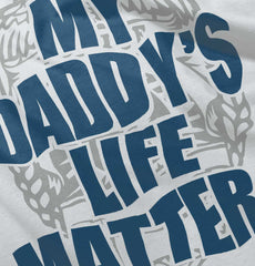 My Daddy's Life Infant Baby Bib-Direct To Garment Print-Brisco Baby