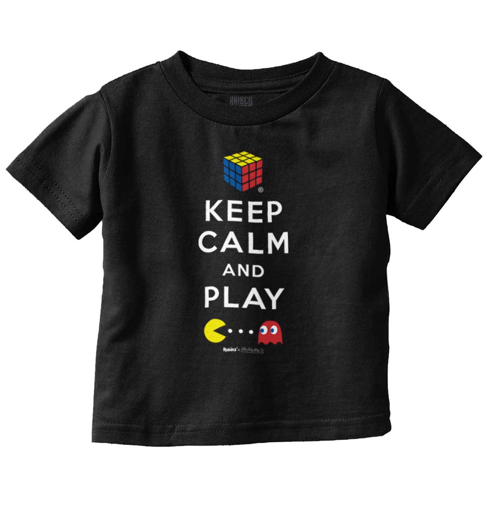 Keep Calm And Play Infant Toddler T Shirt-Direct To Garment Print-Brisco Baby