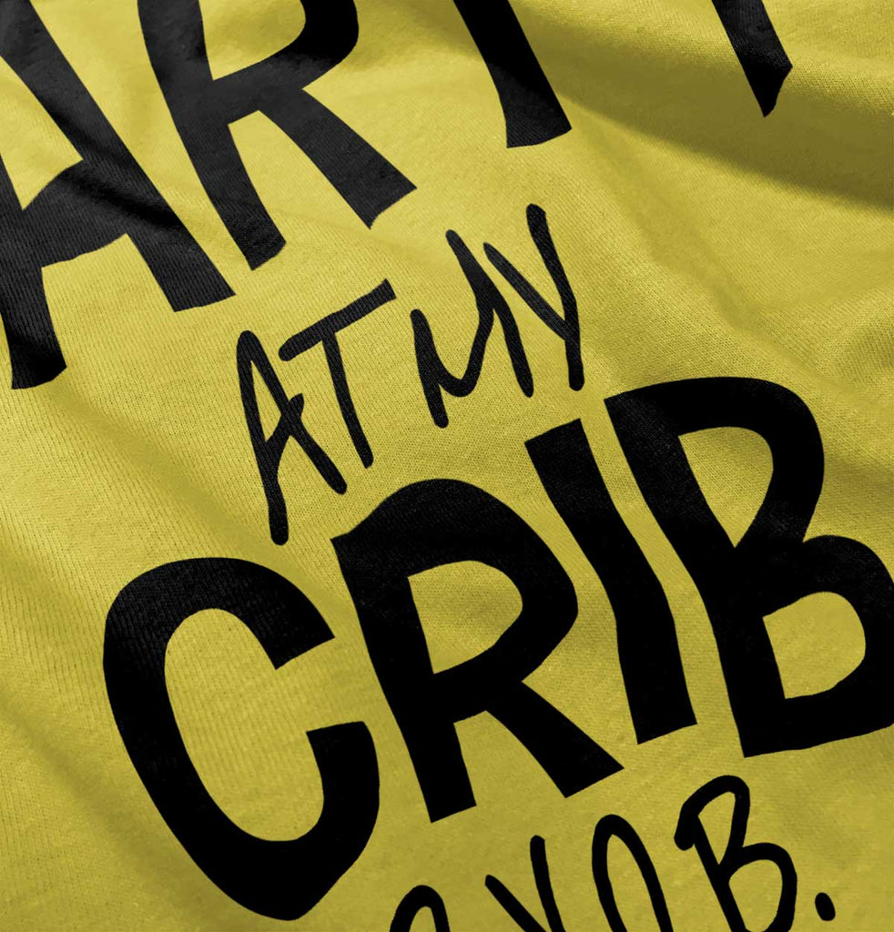Party At My Crib Romper Bodysuit-Direct To Garment Print-Brisco Baby