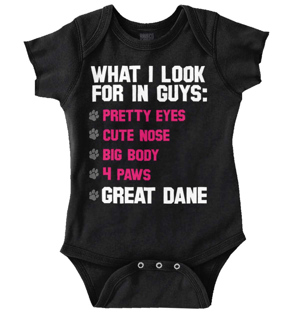 Great Dane Checklist Romper Bodysuit-Direct To Garment Print-Brisco Baby