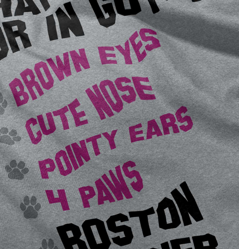 Boston Terrier List Romper Bodysuit-Direct To Garment Print-Brisco Baby