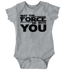 Force Be With You Romper Bodysuit-Direct To Garment Print-Brisco Baby