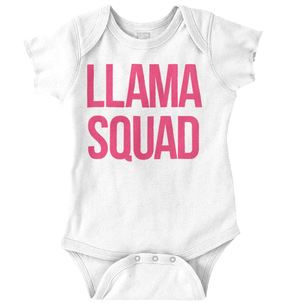 Llama Squad Romper Bodysuit-Direct To Garment Print-Brisco Baby