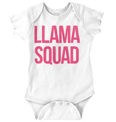 Llama Squad Romper Bodysuit-Direct To Garment Print-Brisco Baby
