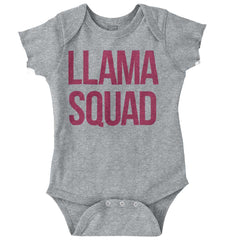 Llama Squad Romper Bodysuit-Direct To Garment Print-Brisco Baby